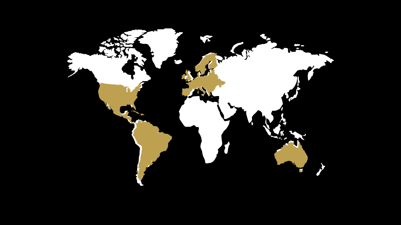 MOJO worldwide Map